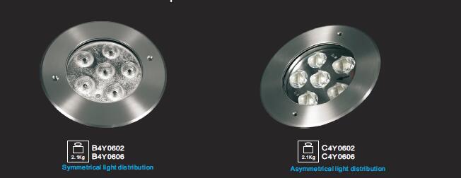 6 * dünne Art Unterwasserpool 2W oder 3W 18W des Entwurfs-LED beleuchtet Durchmesser Φ160mm für Freizeiteinrichtungen 0