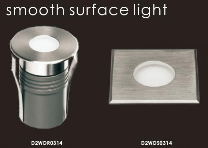 2W / Licht 3W-/SMD-glattes Oberflächenlicht-LED Inground mit Quadrat Front Ring 0
