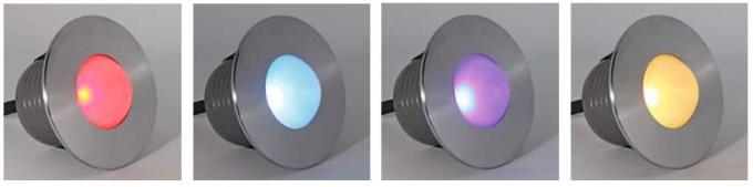 1* 2W oder 3W IP65 vertieften LED-Schritt beleuchtet Innen-316 SUS Edelstahl Front Plate 0