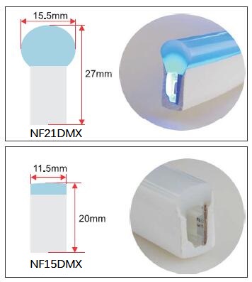 56LEDs/M 5050 RGB LED zugängliche DMX WS2821 Neonneonbeleuchtungs-8 Pixel/M