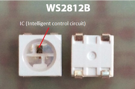 Zugängliche Digital LED Neonbeleuchtung 5VDC WS2812B 30 LED/m und 30 Pixel/m