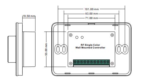 Mode 3V Dreh-LED Dimmer Rfs mit Schalter-und glatte Helligkeits-eingebauten Dimensionsfunktionen 9