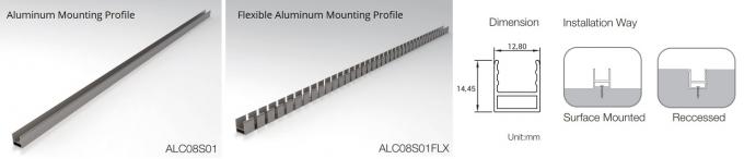 Aluminiumbefestigungskanal für Minineon-LED-Streifen