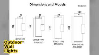 20W LED-Wandleuchten Up Down Außenbeleuchtung